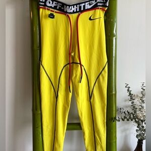 OffWhite x Nike women's tights opti yellow size S